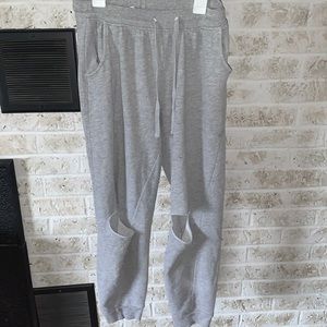 Grey sweatpants